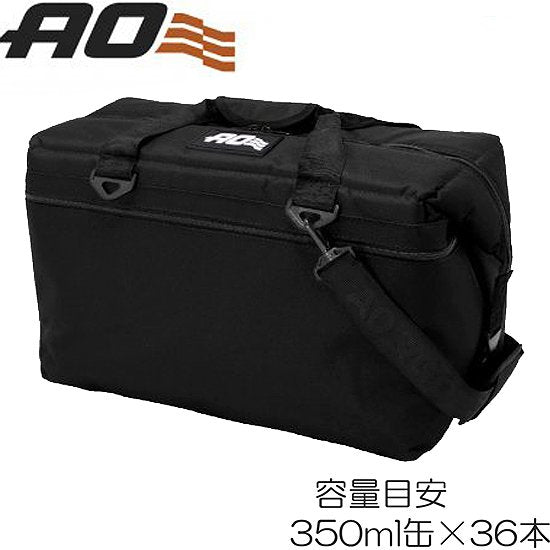 AO Coolers AOクーラーズ　エーオークーラーズ　36パック キャンバス ソフトクーラー ブラック 正規販売品　AOCA36 156031089